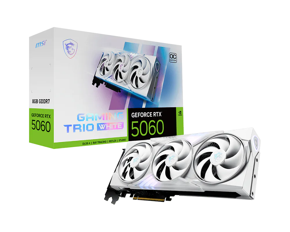 MSI GeForce RTX 5060 8G GAMING TRIO OC WHITE